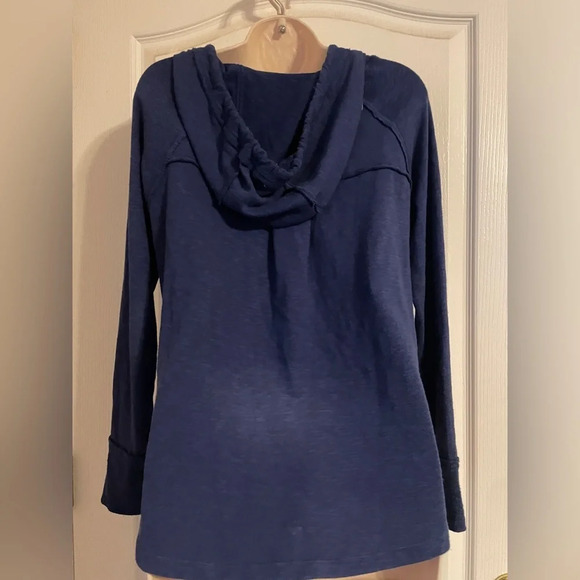 Roxy Lightweight‎ Hooded Blue Sweatshirt Size Medium - Picture 2 of 8